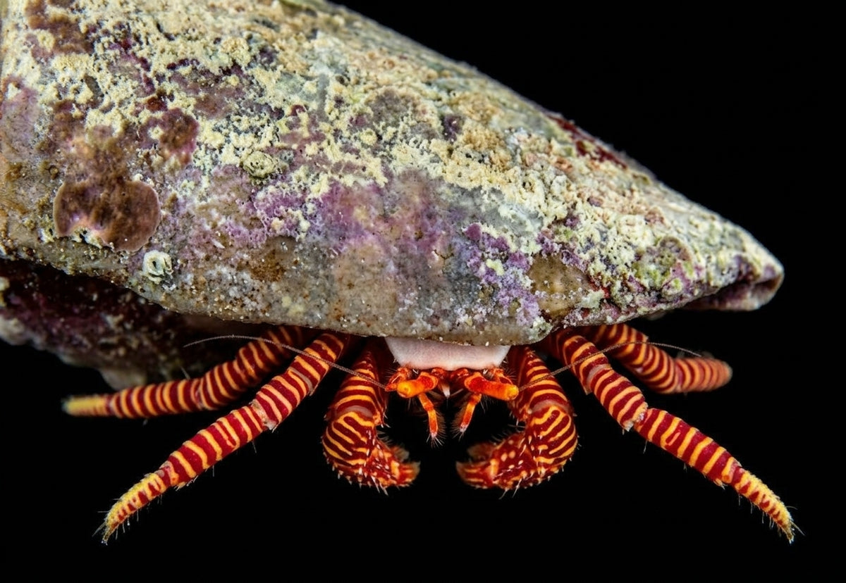 Ringelsocken-Einsiedlerkrebs (Ciliopagurus strigatus)