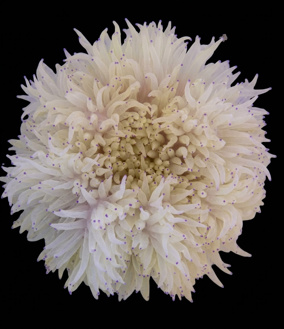 Weiße Lederanemone (Heteractis crispa white)